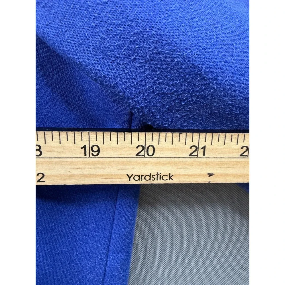 Adidas Hoodie Pullover Mens Blue 3-Stripe Logo Small